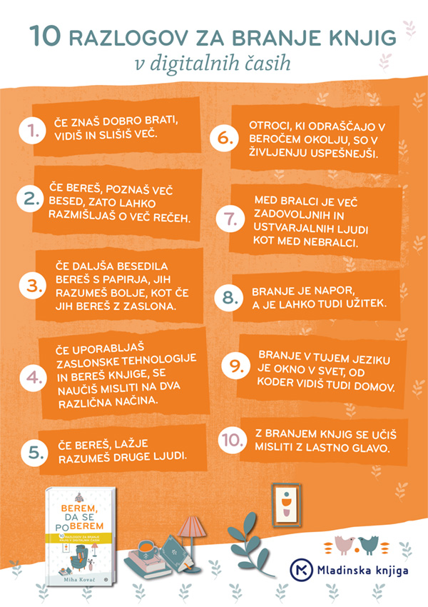 10 razlogov za branje knjig