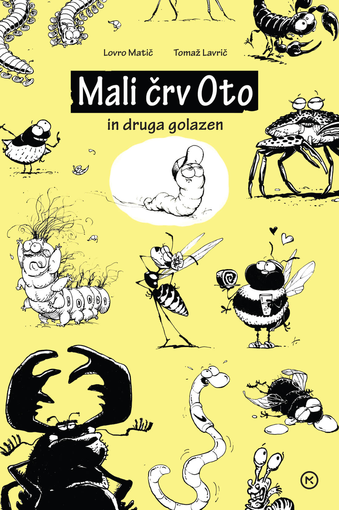 Naslovnica Mali črv Oto in druga golazen