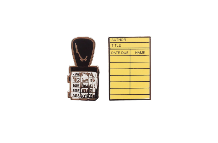 02-Library card and stamp