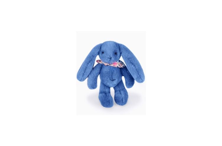 17-Plišasta igrača Zajec DouDou, moder, 25 cm